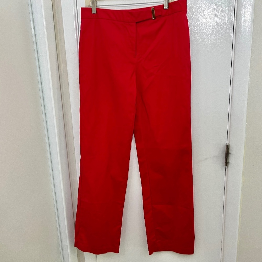 Charter Club Women Red Dress Pants 12